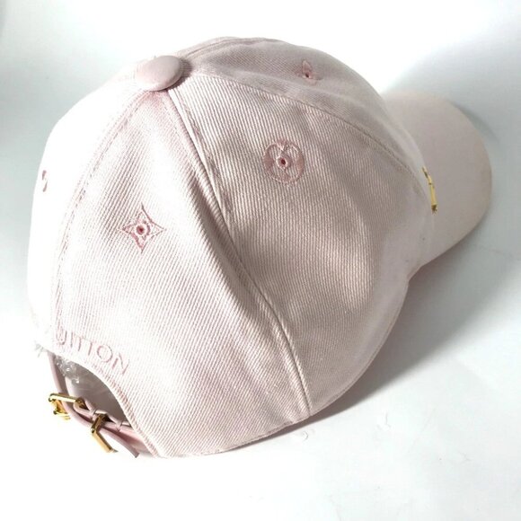 LOUIS VUITTON M7061L Cap-LV Iconic hat cap baseball cap cotton pink - Picture 7 of 11